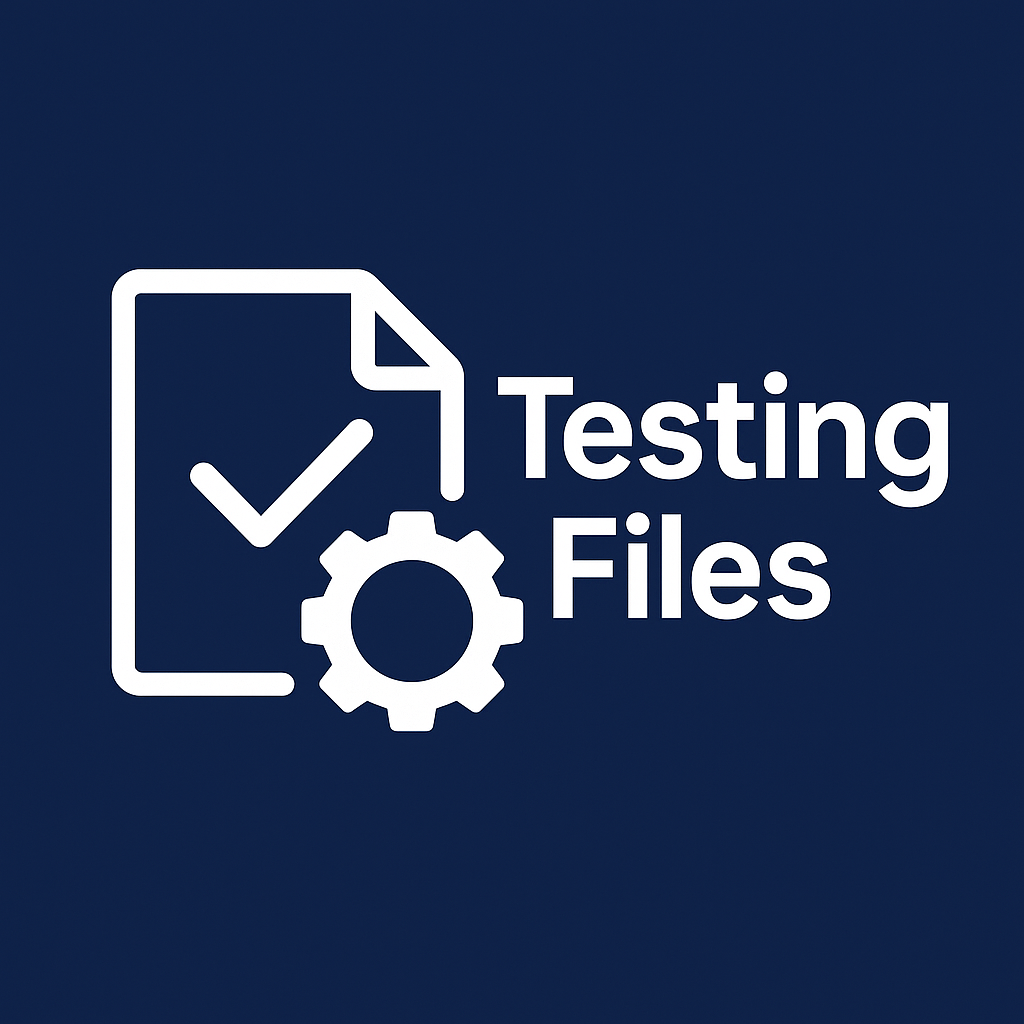testing files logo